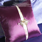 purple silk pankou frog button embroidered pillow closeup