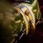 olive green dragonfly jacquard lumbar pillow with gold tassel