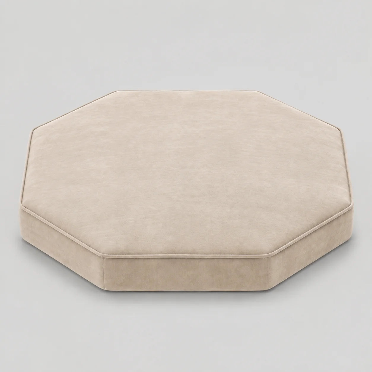 Custom Octagonal Ottoman Cushion — Replacement Seat Cushion, Any Size & Fabric