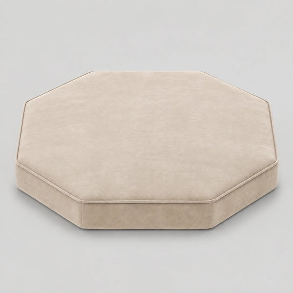 Custom Octagonal Ottoman Cushion — Replacement Seat Cushion, Any Size & Fabric
