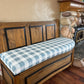 Custom Round-End Bench Cushion — One Rounded End, Any Size & Fabric