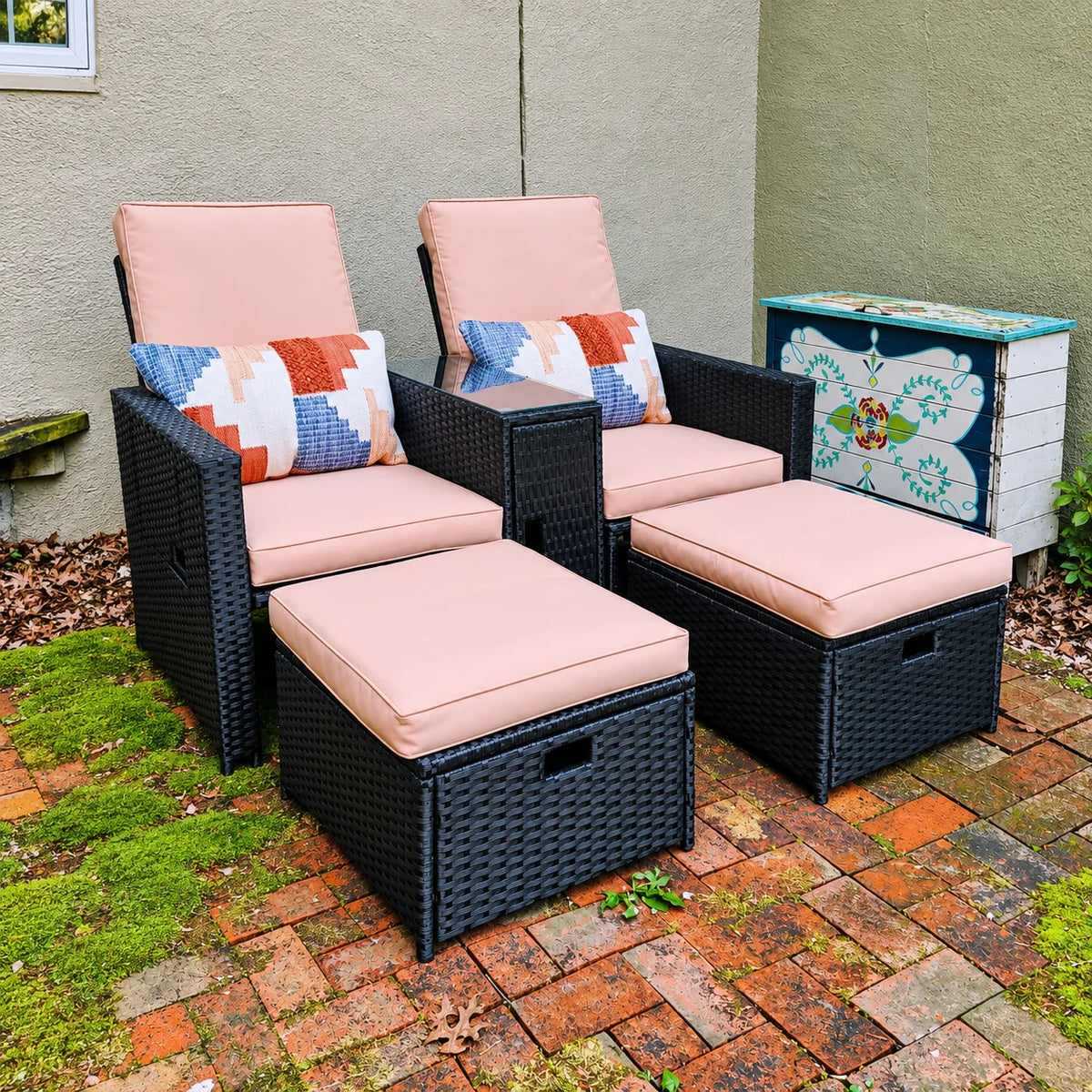 Hampton Bay Chaise Lounge Replacement Cushions — Custom-Cut to Any Set