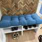 Cushion for mudroom bench – custom size stain-resistant entryway bench pad