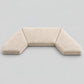 Custom Angled Bay Window Seat Cushion Set — 3 Pieces, Any Angle & Size