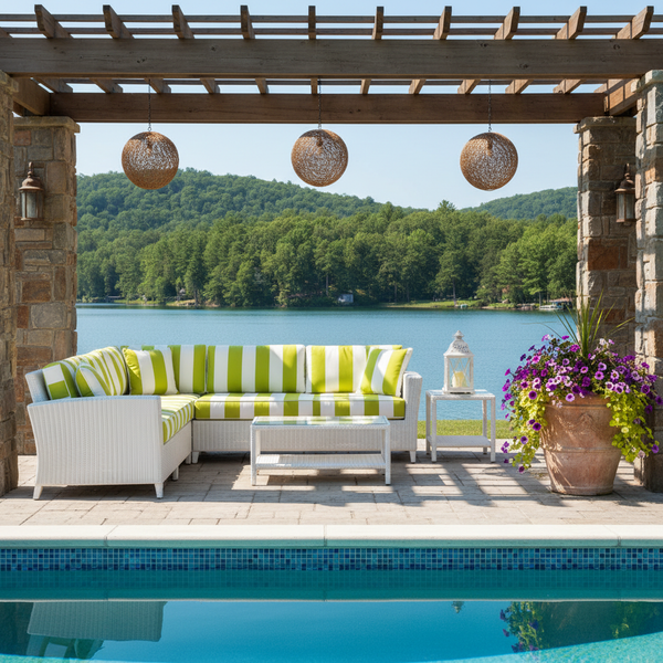 Custom outdoor patio cushions – exact fit replacement for lounge chairs and dining sets