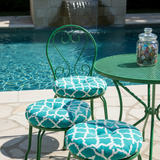 Custom Window Round Cushions in a soft fabric, adding comfort to a stylish window seat.