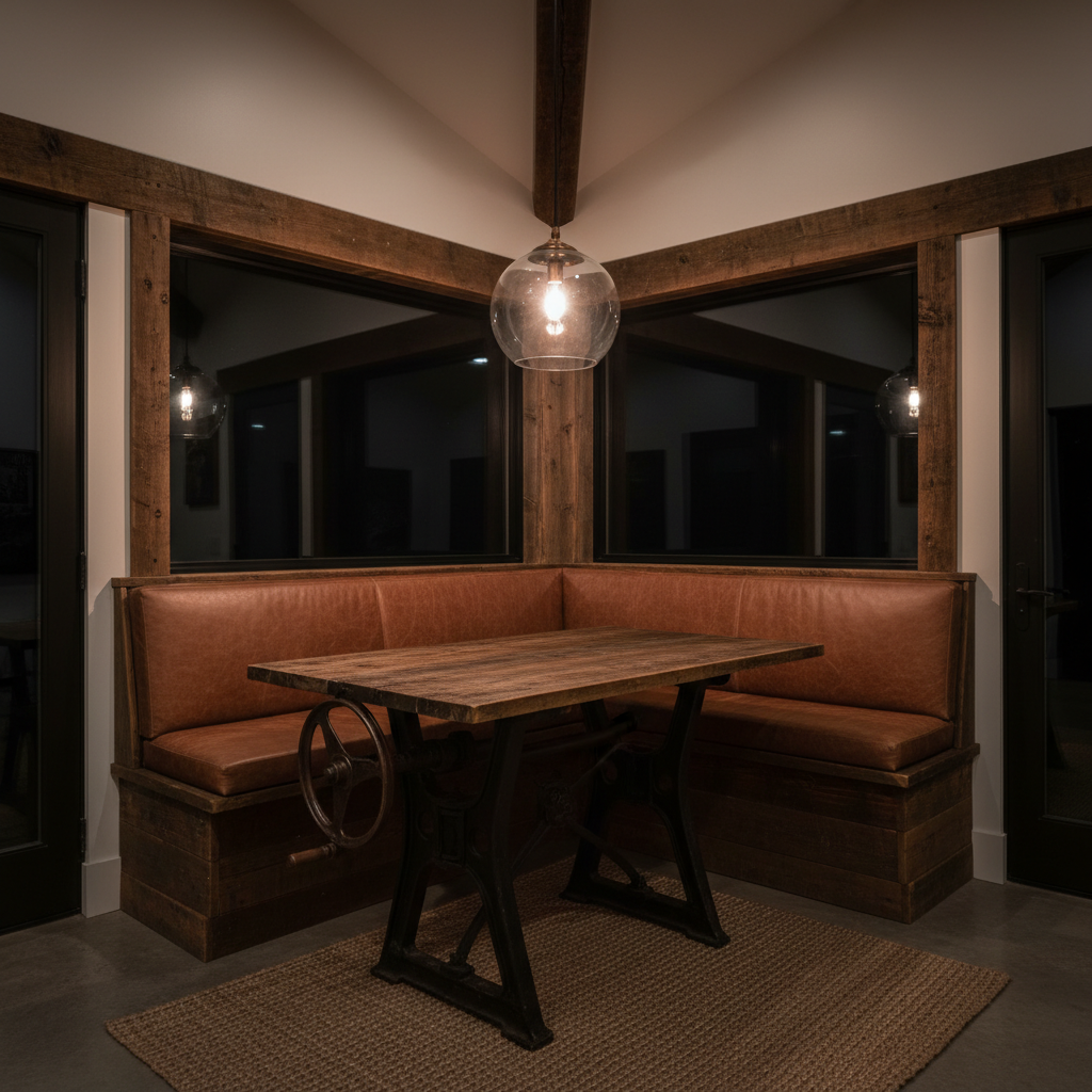 Deep cushion sofa in rich emerald green, styled in a cozy modern living room