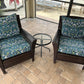 Custom outdoor deep seat cushion with flowers – weather-resistant couch cushion cover