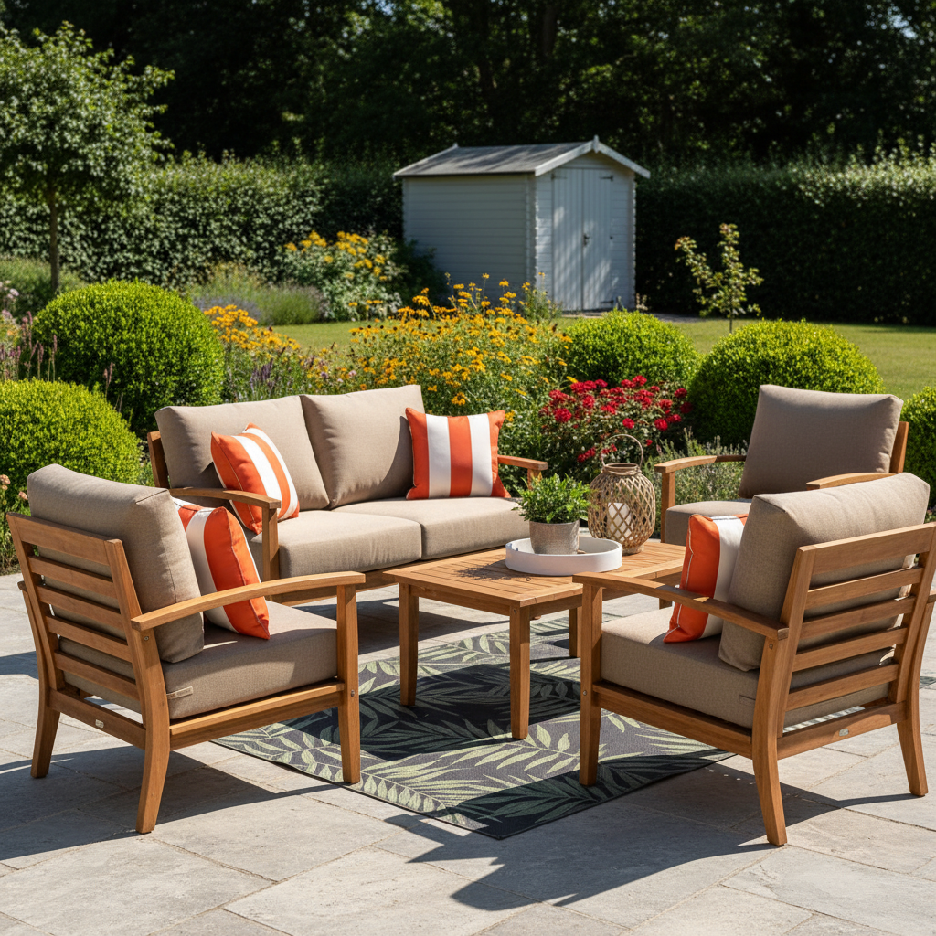 Hinged Chair Cushions in vibrant colors, highlighting comfort and style in a modern living space.