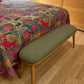 Custom Oval Bench Cushion — Rounded Ends, Any Size & Fabric