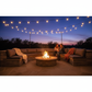 Outdoor custom bench cushions in dark colors and patterns arranged on a garden bench