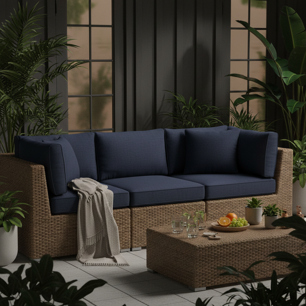 Outdoor furniture cushion covers with zippers – custom size waterproof replacement covers