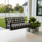 Patio swing pads in vibrant design – custom size outdoor garden swing cushion