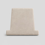Custom T-shape cushion for a chair with a divided seat back