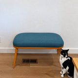 Custom Oval Bench Cushion — Rounded Ends, Any Size & Fabric