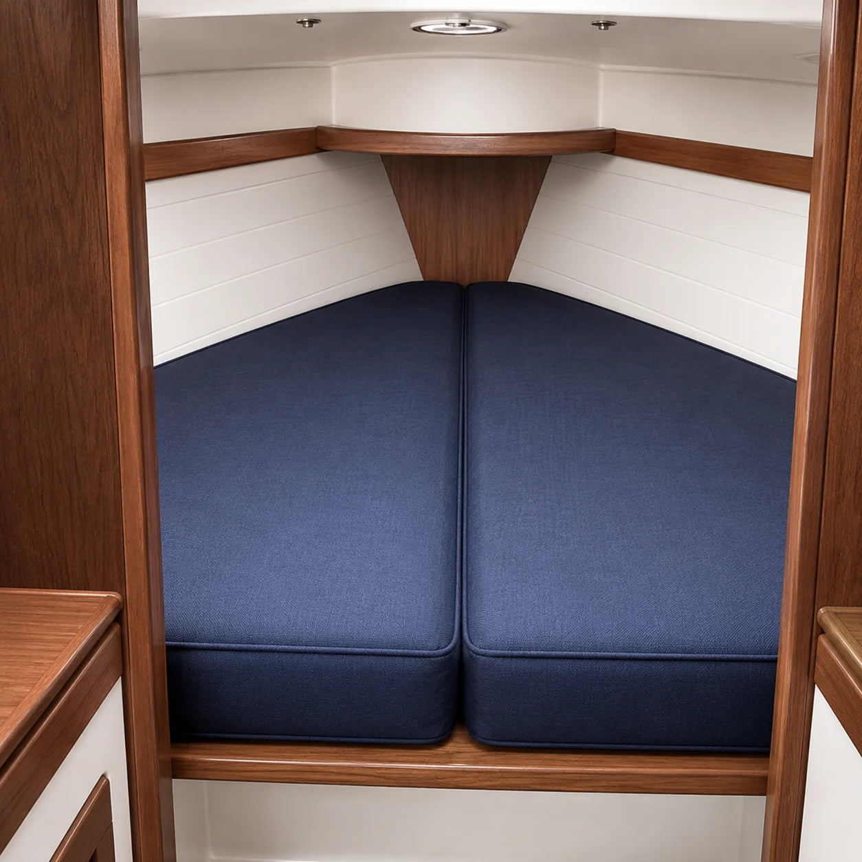 V-Berth Boat Cushions — Custom Size, Marine Fabric & Foam
